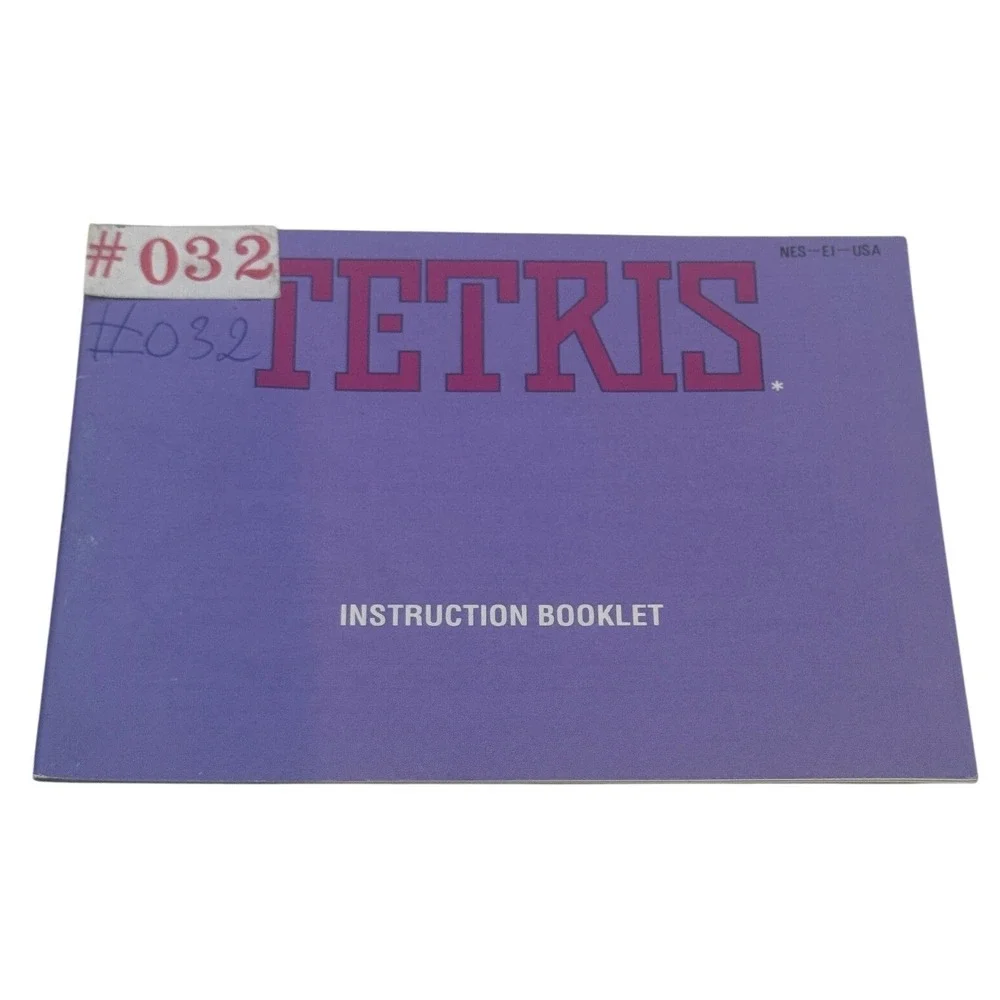 Tetris Nintendo NES Instruction Booklet Manual Only NES-EI-USA